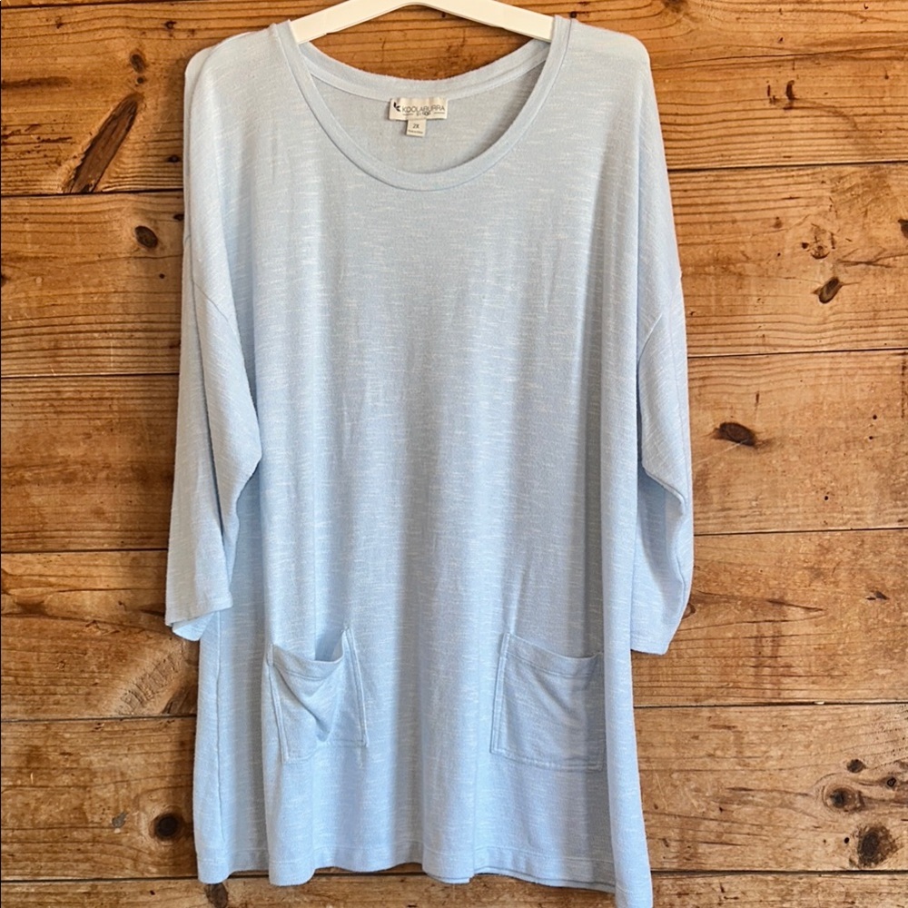 Koolaburra Blue Oversized Tunic Top